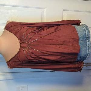 What Goes Around Comes Around Silk Top NWT